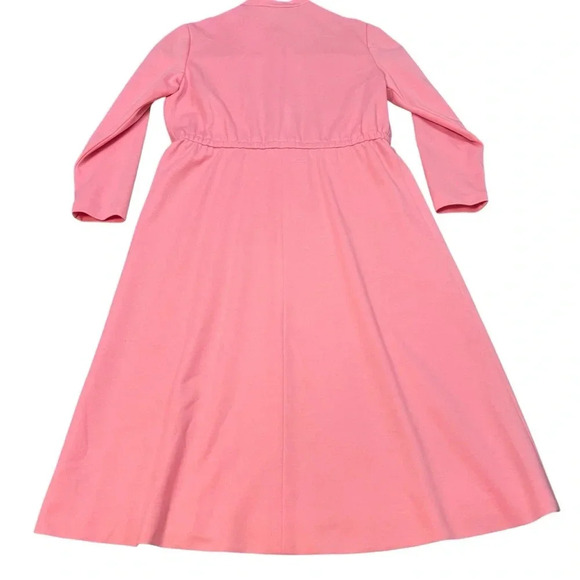 Cheekaberry Vintage Coral Pleated Pocket Belted Dress - Picture 3 of 7